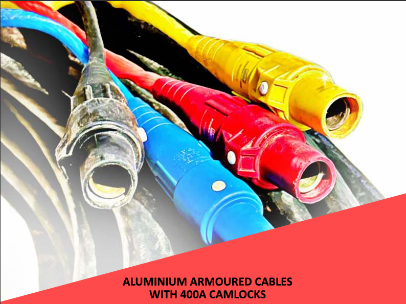 Aluminium Armoured Cables — 400A Camlocks